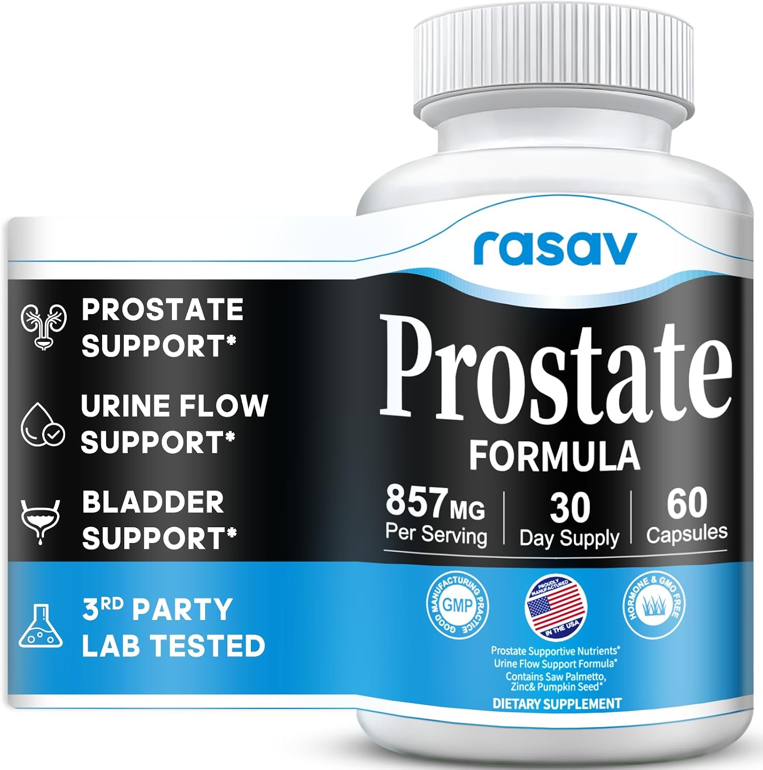 Rasav Prostate Health Supplement for Men with Saw Palmetto