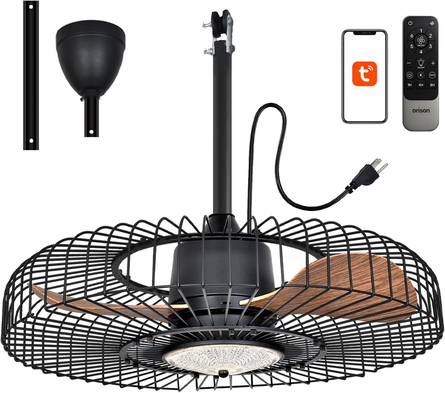 Orison Outdoor Ceiling Fans with Lights for Patio