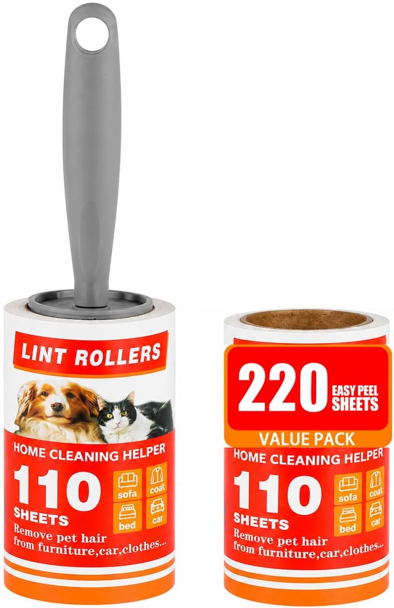 Lint Roller,Extra Sticky Pet Hair Remover for Clothes