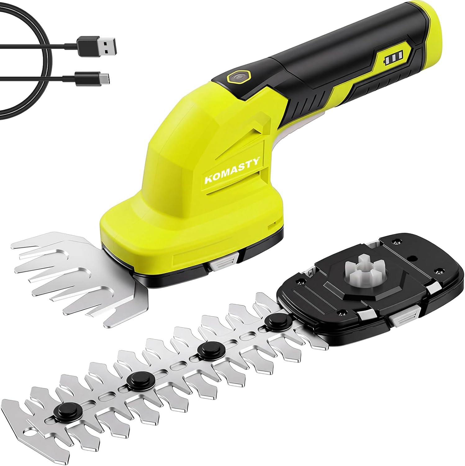 2 in 1 Hedge Trimmer Cordless, 7.2V Electric Bush Trimmer