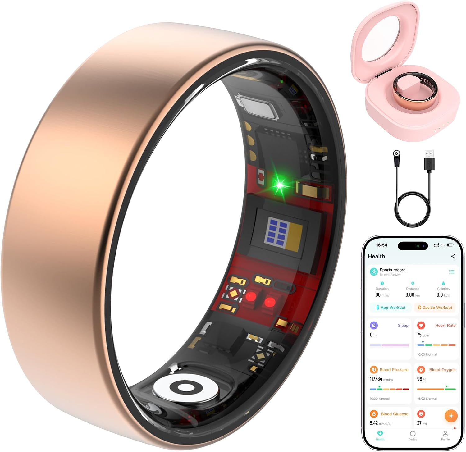 Smart Health Ring for Women Men